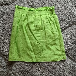 JCrew lime green skirt